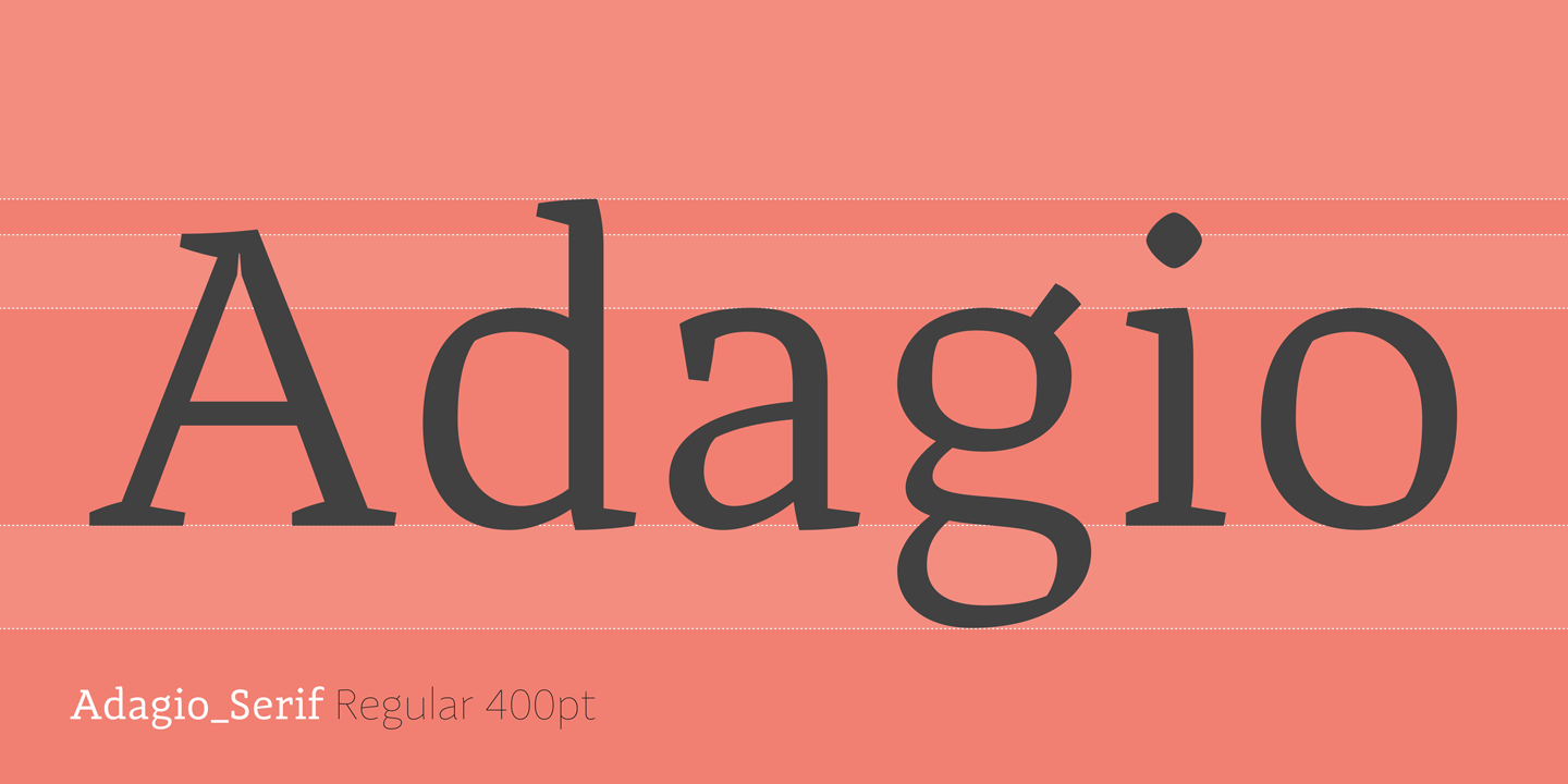 Example font Adagio Serif #2